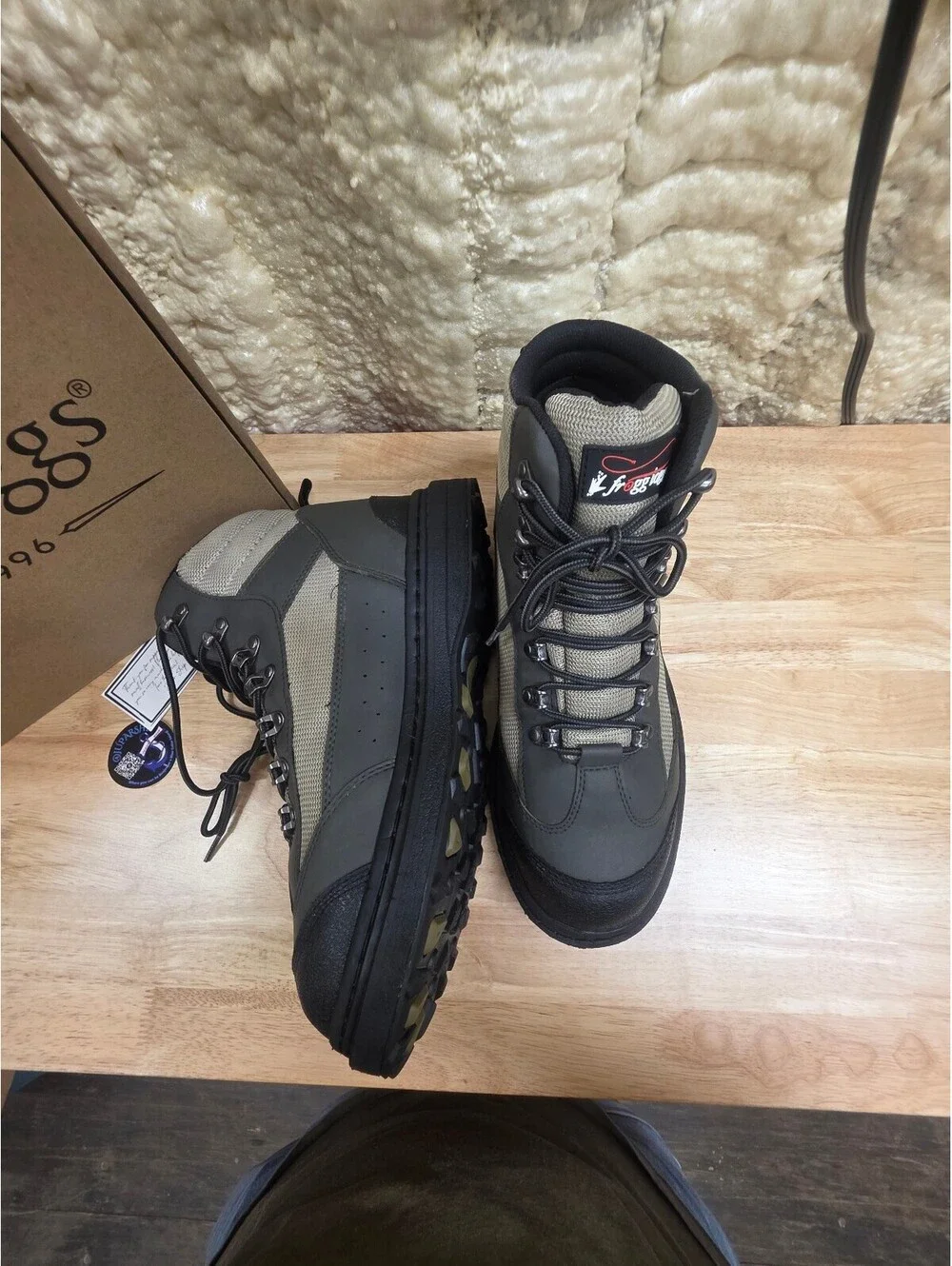FROGG TOGGS MEN’S HELLBENDER FISHING WADING BOOT CLEATED SOLE SIZE 11